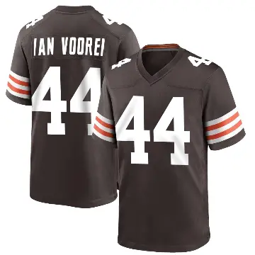 ＃44 Youth Mitch Van Vooren Brown Game Cleveland Browns Team Color Jersey