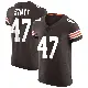 ＃47 Men's Andre Szmyt Brown Elite Cleveland Browns Vapor Jersey