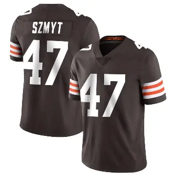 ＃47 Men's Andre Szmyt Brown Limited Cleveland Browns Team Color Vapor Untouchable Jersey