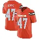 ＃47 Men's Andre Szmyt Orange Limited Cleveland Browns Alternate Vapor Untouchable Jersey
