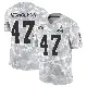 ＃47 Men's DeCarlos Nicholson Arctic Camo Limited Cleveland Browns 2024 Salute to Service Jersey