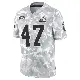 ＃47 Men's DeCarlos Nicholson Arctic Camo Limited Cleveland Browns 2024 Salute to Service Jersey