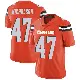 ＃47 Men's DeCarlos Nicholson Orange Limited Cleveland Browns Alternate Vapor Untouchable Jersey