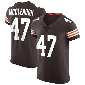 ＃47 Men's Jeremiah McClendon Brown Elite Cleveland Browns Vapor Jersey