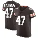 ＃47 Men's Jeremiah McClendon Brown Elite Cleveland Browns Vapor Jersey