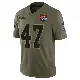 ＃47 Men's Jeremiah McClendon Olive Limited Cleveland Browns 2025 Salute to Service Jersey