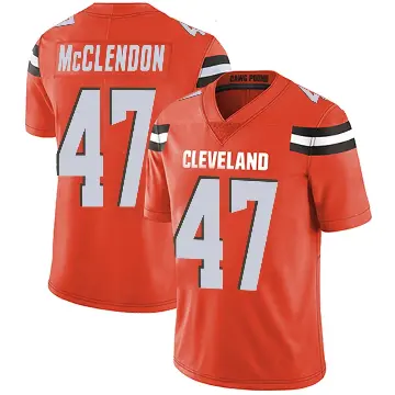 ＃47 Men's Jeremiah McClendon Orange Limited Cleveland Browns Alternate Vapor Untouchable Jersey