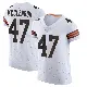 ＃47 Men's Jeremiah McClendon White Elite Cleveland Browns Vapor Jersey