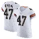 ＃47 Men's Tyron Herring White Elite Cleveland Browns Vapor Jersey