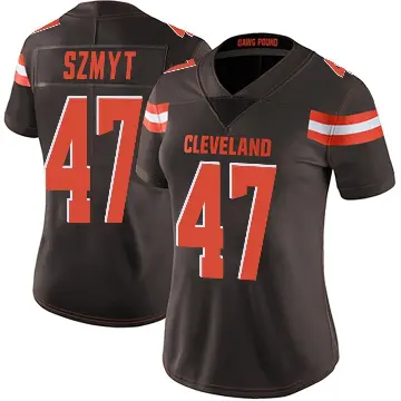 ＃47 Women's Andre Szmyt Brown Limited Cleveland Browns Team Color Vapor Untouchable Jersey