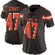 ＃47 Women's Andre Szmyt Brown Limited Cleveland Browns Team Color Vapor Untouchable Jersey