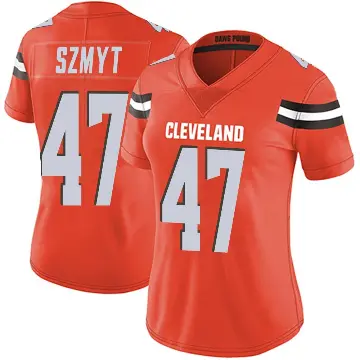 ＃47 Women's Andre Szmyt Orange Limited Cleveland Browns Alternate Vapor Untouchable Jersey