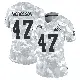 ＃47 Women's DeCarlos Nicholson Arctic Camo Limited Cleveland Browns 2024 Salute to Service Jersey