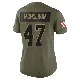 ＃47 Women's DeCarlos Nicholson Olive Limited Cleveland Browns 2025 Salute to Service Jersey
