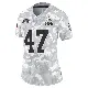 ＃47 Women's Jeremiah McClendon Arctic Camo Limited Cleveland Browns 2024 Salute to Service Jersey
