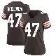 ＃47 Women's Jeremiah McClendon Brown Game Cleveland Browns Team Color Jersey