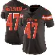 ＃47 Women's Jeremiah McClendon Brown Limited Cleveland Browns Team Color Vapor Untouchable Jersey