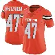 ＃47 Women's Jeremiah McClendon Orange Limited Cleveland Browns Alternate Vapor Untouchable Jersey