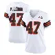 ＃47 Women's Jeremiah McClendon White Game Cleveland Browns 1946 Collection Alternate Jersey