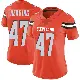 ＃47 Women's Tyron Herring Orange Limited Cleveland Browns Alternate Vapor Untouchable Jersey
