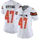 ＃47 Women's Tyron Herring White Limited Cleveland Browns Vapor Untouchable Jersey