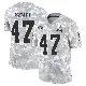 ＃47 Youth Andre Szmyt Arctic Camo Limited Cleveland Browns 2024 Salute to Service Jersey
