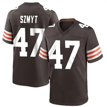 ＃47 Youth Andre Szmyt Brown Game Cleveland Browns Team Color Jersey