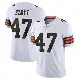 ＃47 Youth Andre Szmyt White Limited Cleveland Browns Vapor Untouchable Jersey