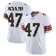 ＃47 Youth DeCarlos Nicholson White Limited Cleveland Browns Vapor Untouchable Jersey