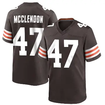 ＃47 Youth Jeremiah McClendon Brown Game Cleveland Browns Team Color Jersey