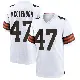 ＃47 Youth Jeremiah McClendon White Game Cleveland Browns Jersey