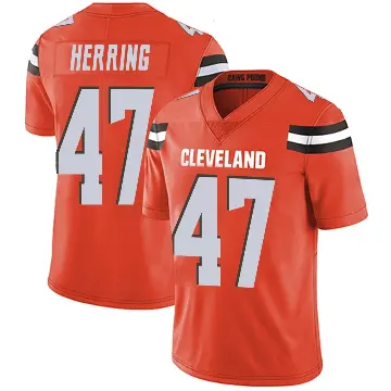 ＃47 Youth Tyron Herring Orange Limited Cleveland Browns Alternate Vapor Untouchable Jersey