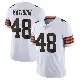 ＃48 Men's Brent Matiscik White Limited Cleveland Browns Vapor Untouchable Jersey