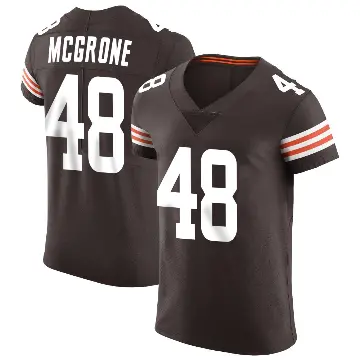 ＃48 Men's Cameron McGrone Brown Elite Cleveland Browns Vapor Jersey