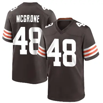 ＃48 Men's Cameron McGrone Brown Game Cleveland Browns Team Color Jersey