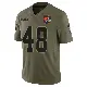 ＃48 Men's Cameron McGrone Olive Limited Cleveland Browns 2025 Salute to Service Jersey