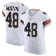 ＃48 Men's Cameron McGrone White Elite Cleveland Browns Vapor Jersey