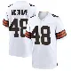 ＃48 Men's Cameron McGrone White Game Cleveland Browns Jersey