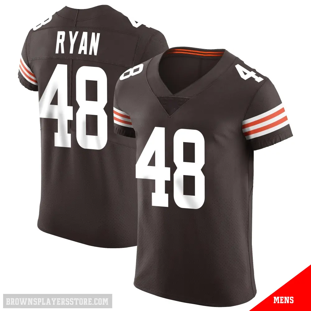 ＃48 Men's Carsen Ryan Brown Elite Cleveland Browns Vapor Jersey