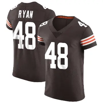 ＃48 Men's Carsen Ryan Brown Elite Cleveland Browns Vapor Jersey