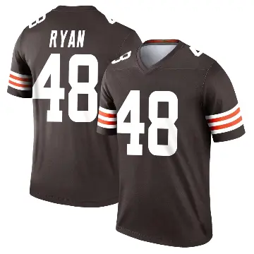 ＃48 Men's Carsen Ryan Brown Legend Cleveland Browns Jersey