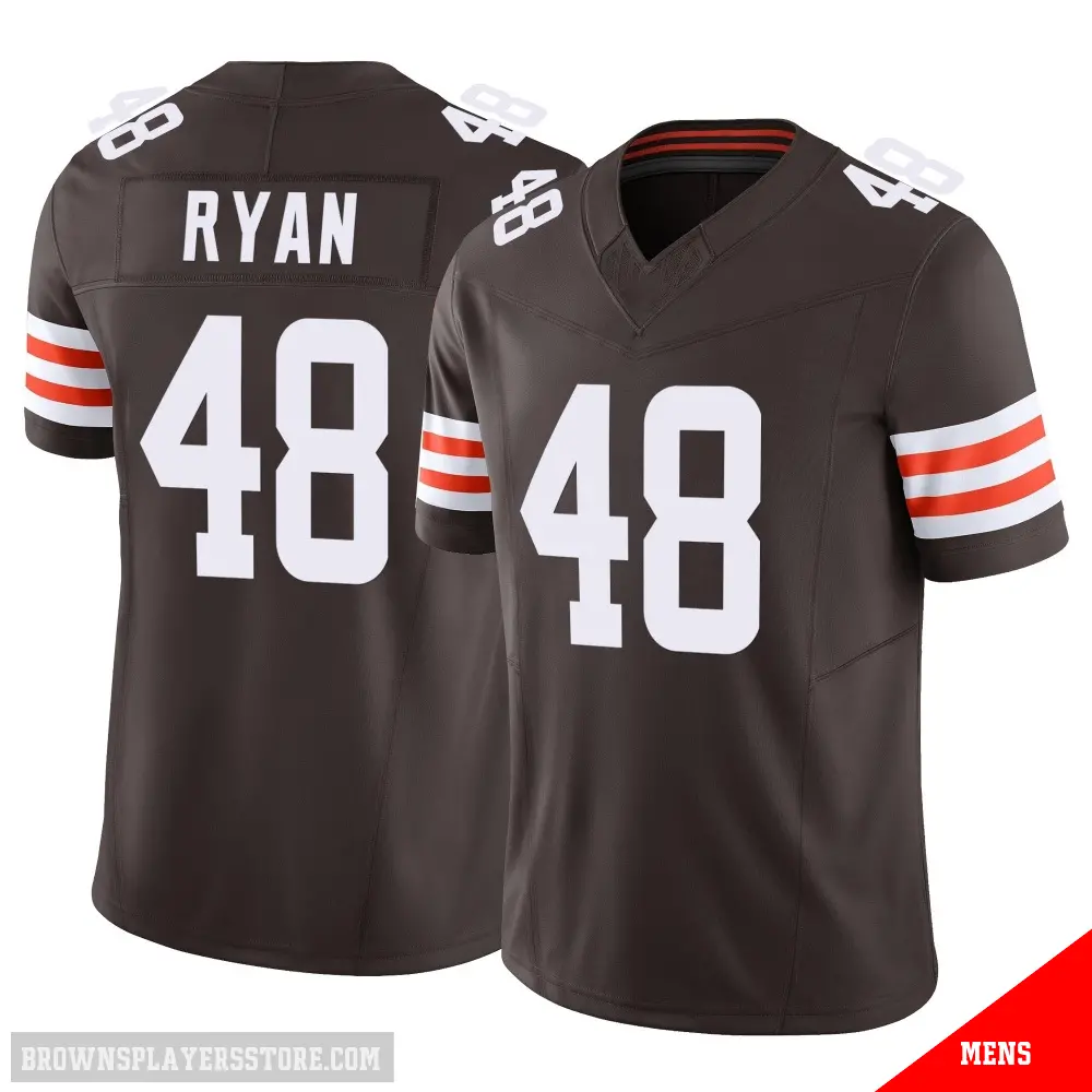 ＃48 Men's Carsen Ryan Brown Limited Cleveland Browns Vapor F.U.S.E. Jersey