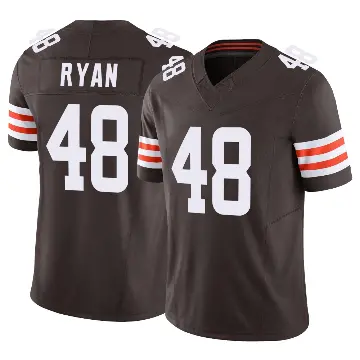 ＃48 Men's Carsen Ryan Brown Limited Cleveland Browns Vapor F.U.S.E. Jersey