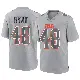＃48 Men's Carsen Ryan Gray Game Cleveland Browns Atmosphere Fashion Jersey