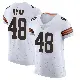 ＃48 Men's Carsen Ryan White Elite Cleveland Browns Vapor Jersey