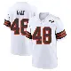 ＃48 Men's Carsen Ryan White Game Cleveland Browns 1946 Collection Alternate Jersey