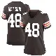 ＃48 Women's Brent Matiscik Brown Game Cleveland Browns Team Color Jersey