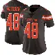 ＃48 Women's Brent Matiscik Brown Limited Cleveland Browns Team Color Vapor Untouchable Jersey