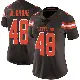 ＃48 Women's Cameron McGrone Brown Limited Cleveland Browns Team Color Vapor Untouchable Jersey