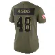 ＃48 Women's Cameron McGrone Olive Limited Cleveland Browns 2025 Salute to Service Jersey